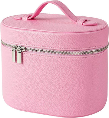 Round Divided Travel Cosmetic Storage Case