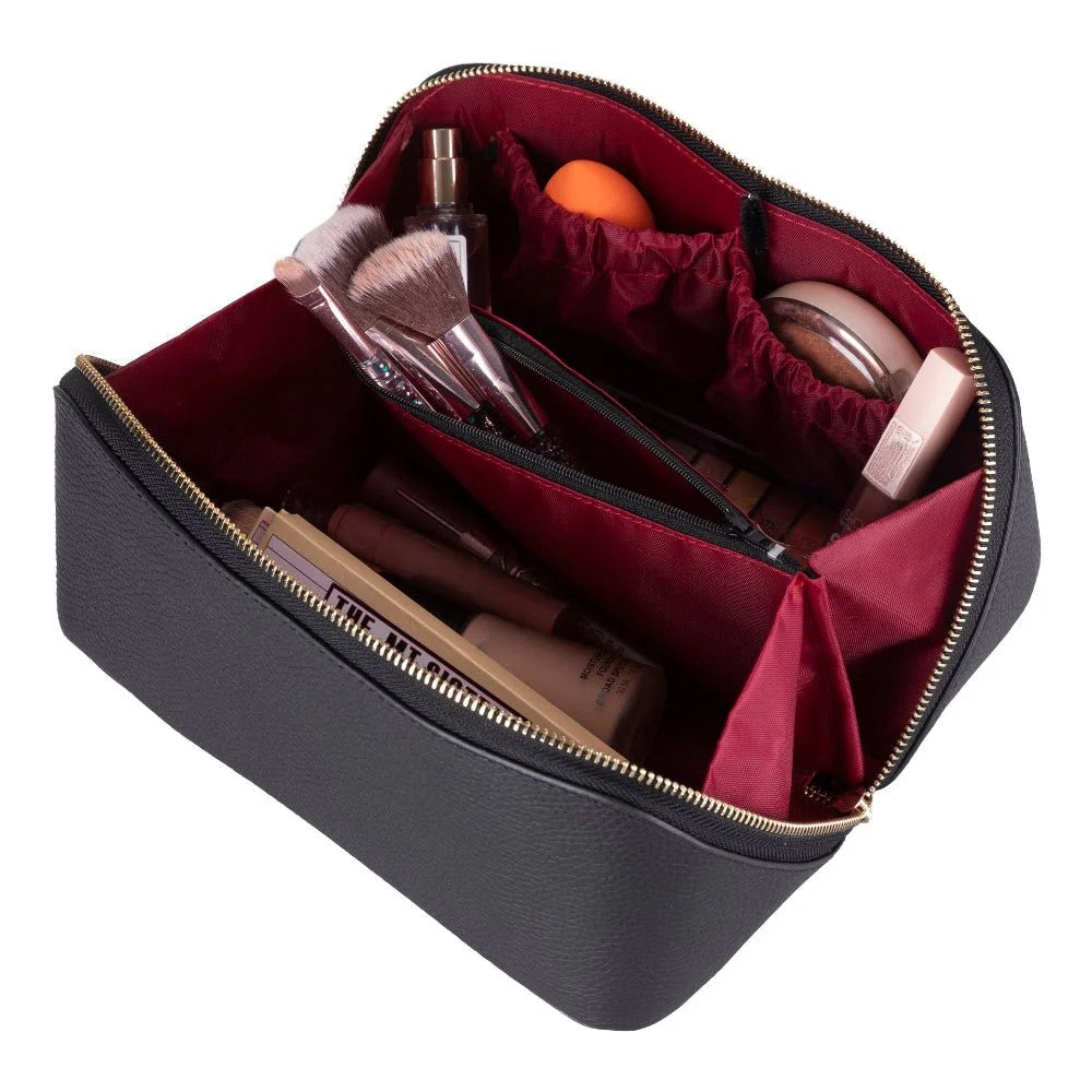 Multi Compartment Handheld Makeup Storage Case